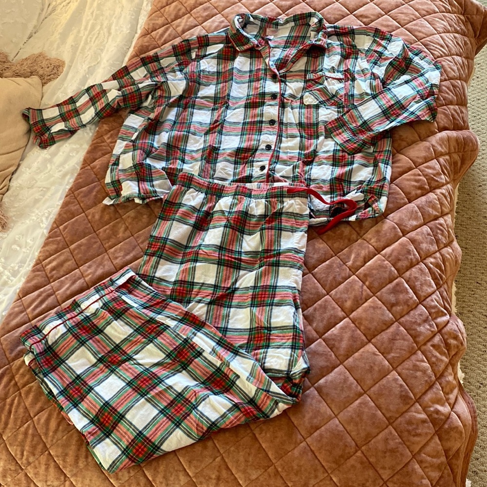 Wondershop cotton plaid pajamas